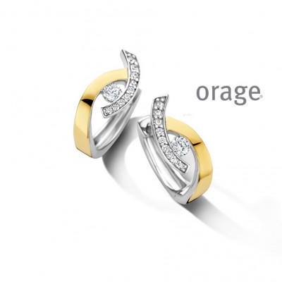 Orage Oorringen in zilver BB303