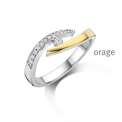 Orage Dames ring zilver BB302