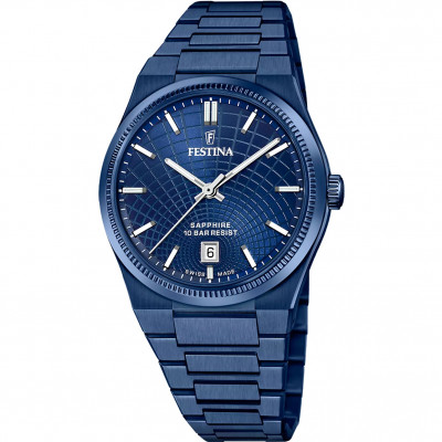Uurwerken Festina F20078/A Nueva I-Size Heren horloge saffierglas swiss made