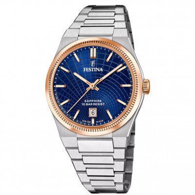 Uurwerken Festina F20065/2 RIVé Heren horloge saffierglas swiss made Uurwerken Festina F20065/2 RIVé Heren horloge saffierglas swiss made