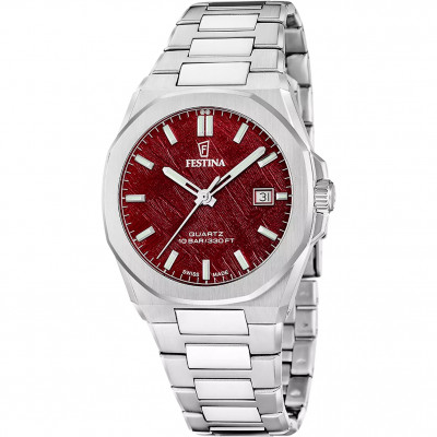 Uurwerken Festina F20100/3 burdeos heren horloge saffierglas swiss made Uurwerken Festina F20100/3 burdeos heren horloge saffierglas swiss made