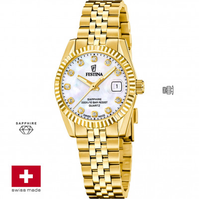 Festina F20089/1 classic Dames horloge saffierglas swiss made Festina F20089/1 classic Dames horloge saffierglas swiss made