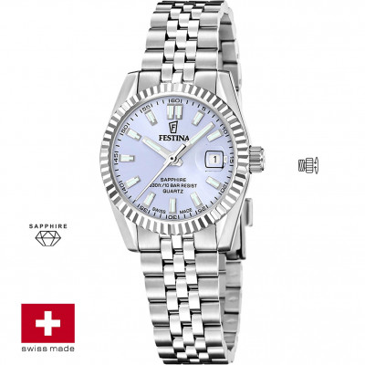 Festina F20087/3 classic Dames horloge saffierglas swiss made Festina F20087/3 classic Dames horloge saffierglas swiss made