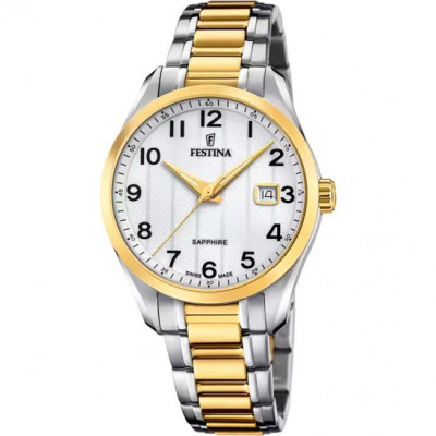 Uurwerken Festina F20027/1 Heren horloge saffierglas swiss made