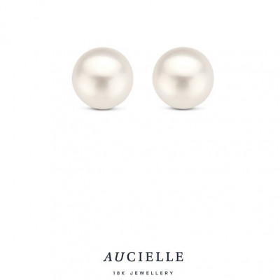 18 Kt. OORSTEKERS AE0325F/6mm. PAREL 18 Kt. OORSTEKERS AE0325F/6mm. PAREL