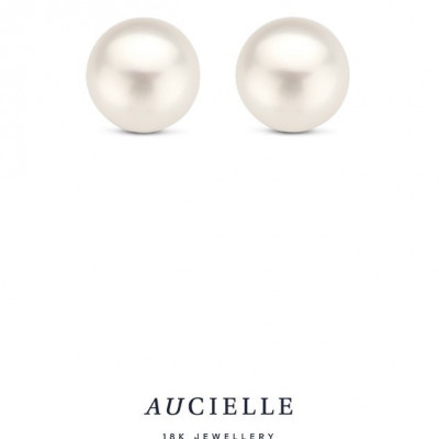 18 Kt. OORSTEKERS  AE0325F/8mm. PAREL