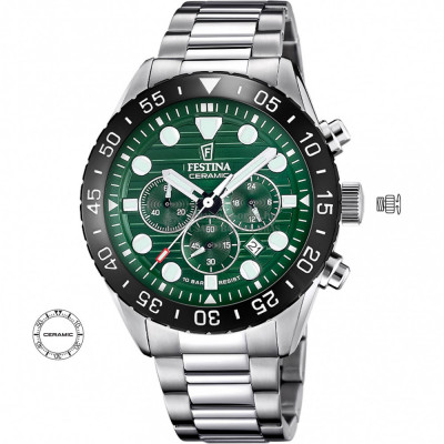 Festina Sport F20808/1 Sport horloge met ceramic lunette Festina Sport F20808/1 Sport horloge met ceramic lunette