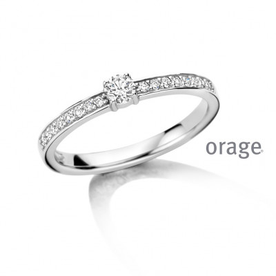 Orage Dames ring zilver met lab grow diamant BC013