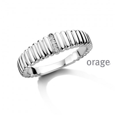 Orage Dames ring zilver met lab grow diamant BC015