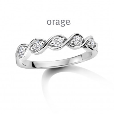 Orage Dames ring zilver met lab grow diamant BC022
