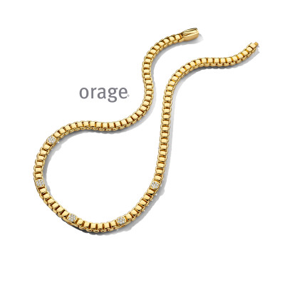 Orage PLAQUE ketting BC036/48cm.