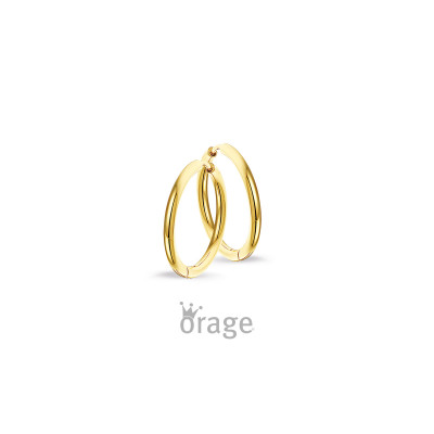 Orage creolen in staal K2825 8mm.