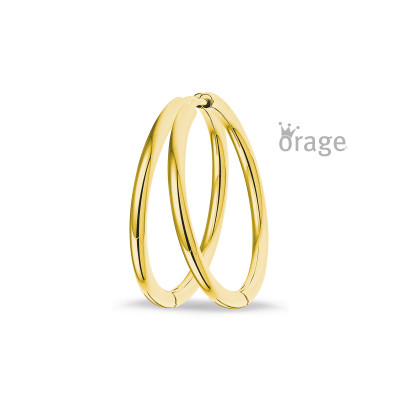 Orage creolen in staal K2831 25mm.