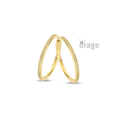 Orage creolen in staal K2839 20mm. Orage creolen in staal K2839 20mm.