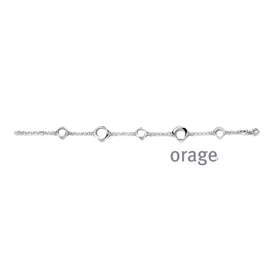 Orage Armband ZILVER BC161  19CM.