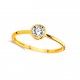 18 karaat ring met zirconia GR4201GZ