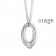 Orage zilver ketting AT011/45cm.