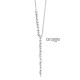 Orage zilver ketting AT071/45cm.