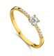 18 karaat ring met zirconia  GR4063GZ