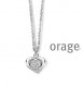 Orage zilver ketting AT211/45cm.