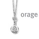 Orage zilver ketting AT212/40+5cm.