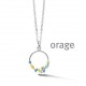 Orage zilver ketting AT258/42cm.