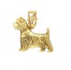 18 karaat gouden West Higland Terrier hond