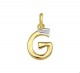 18 karaat Letter G gezet met diamant