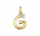 18 karaat Letter G gezet met diamant