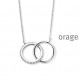 Orage Zilver ketting AW048/45cm.