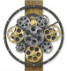 Hermle Quartz klok 30105-002100 (30cm.)