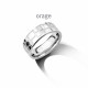 Orage Heren ring staal  AT128