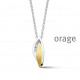 Orage Zilver ketting BA073/42cm.