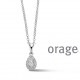 Orage Zilver ketting BA111/45cm.