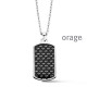 Orage Heren ketting staal BA176/55cm.