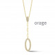 Orage PLAQUE ketting BA191/45cm.