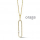 Orage PLAQUE ketting BA001/45cm.