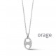 Orage Zilver ketting BA014/45cm.