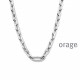 Orage Zilver ketting BA027/45cm.