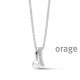 Orage Zilver ketting BA054/45cm.