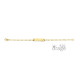 Orage Kids goud  9 Karaat Armband met naamplaat K2748