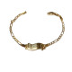 BABY ARMBAND goud  9 Karaat met naamplaat 115953