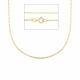 18 karaat huis juwelen Schakelketting square 50CM.