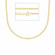 18 karaat huis juwelen Schakelketting gourmet 60CM.