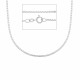 18 karaat huis juwelen Schakelketting square 40CM.