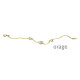 Orage Armband VERGULD met hartjes BA234