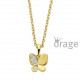 Orage Kids vergulde ketting met hartje K2996
