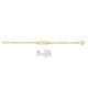 Orage Kids goud  9 Karaat Armband met naamplaat K2660