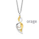 Orage Zilver ketting BA320/45cm.