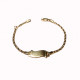 BABY ARMBAND goud  18 Karaat met naamplaat